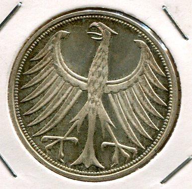 GERMANY 1974F 5 D/MARK