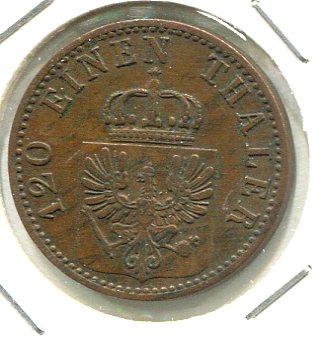 GERMANY 1866A 3 PFENNIG