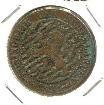 NETHERLANDS 1898 2 1/2 CENTS SCARCE (02)