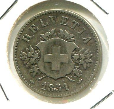 SWISS 1851BB 20 RAPPEN 'RARE' (02)