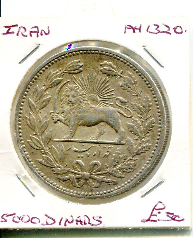 IRAN AH1320 5000 DINARS (02) NEF