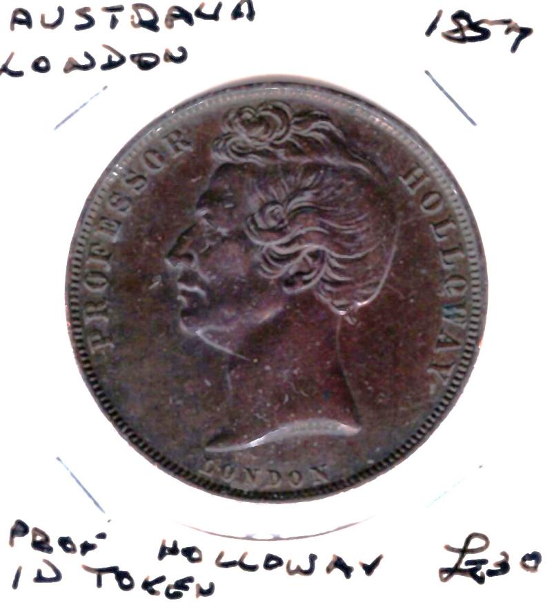 AUSTRALIA 1857 LONDON 1D TOKEN (03)