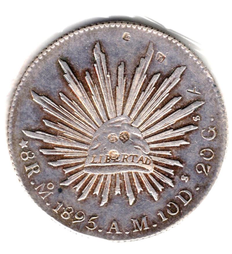 MEXICO 1895AM 8 REALES