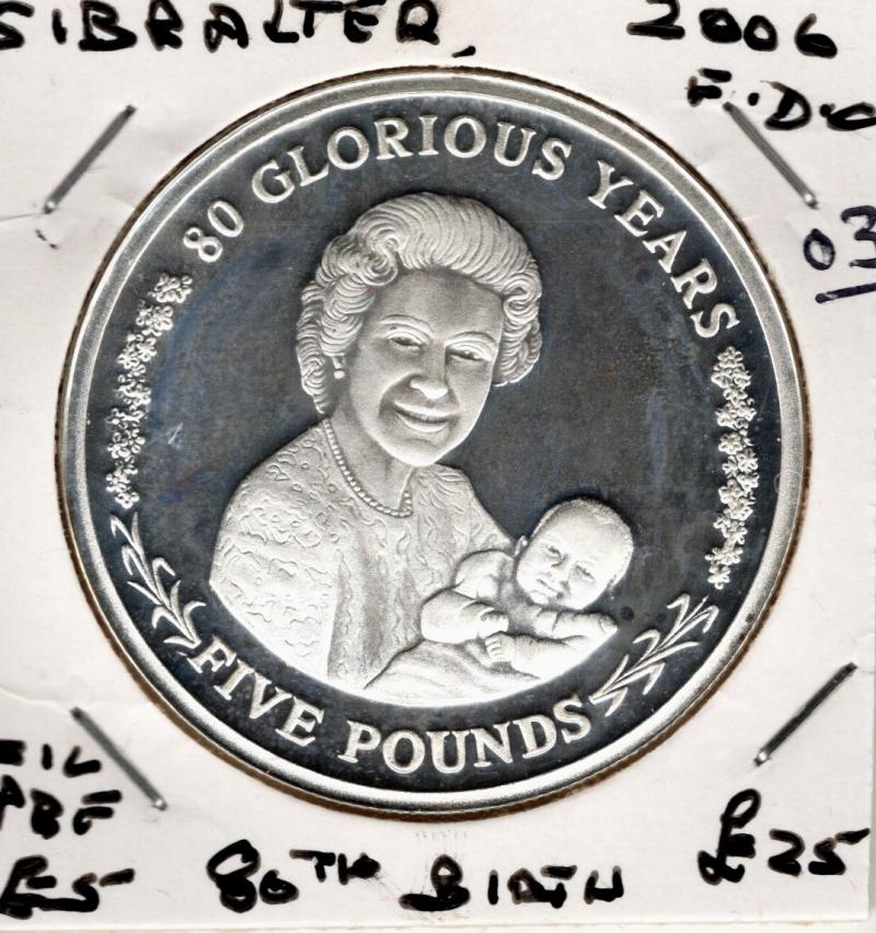 GIBRALTAR 2006 PROOF £5 FDC (03)