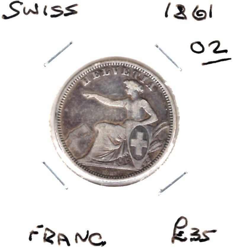 SWISS 1861 FRANC
