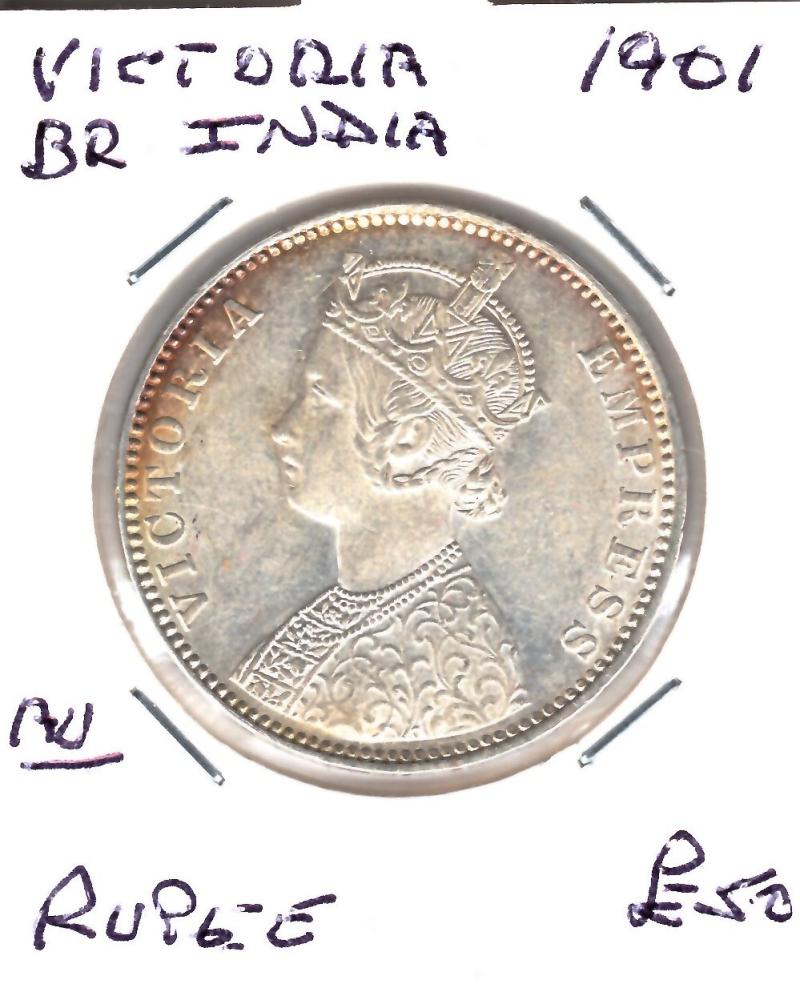 INDIA BR. 1901 RUPEE