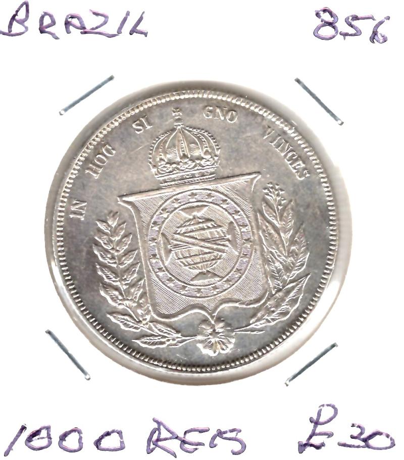 BRAZIL 1856 1000 REIS