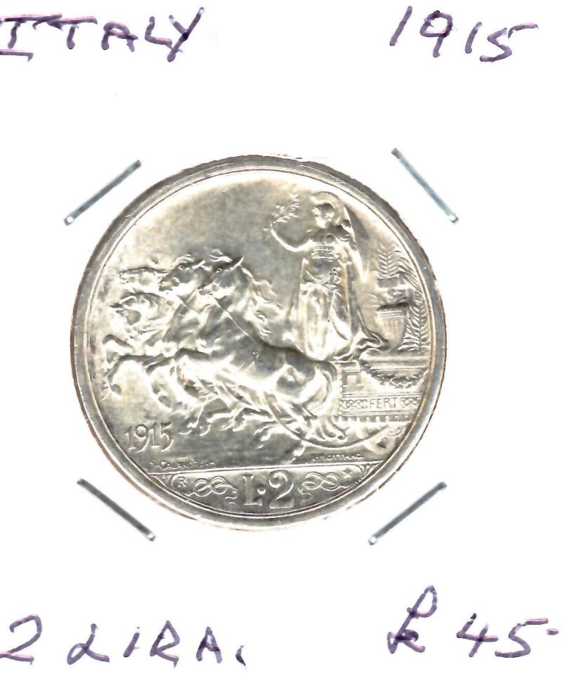 ITALY 1915 2 LIRA