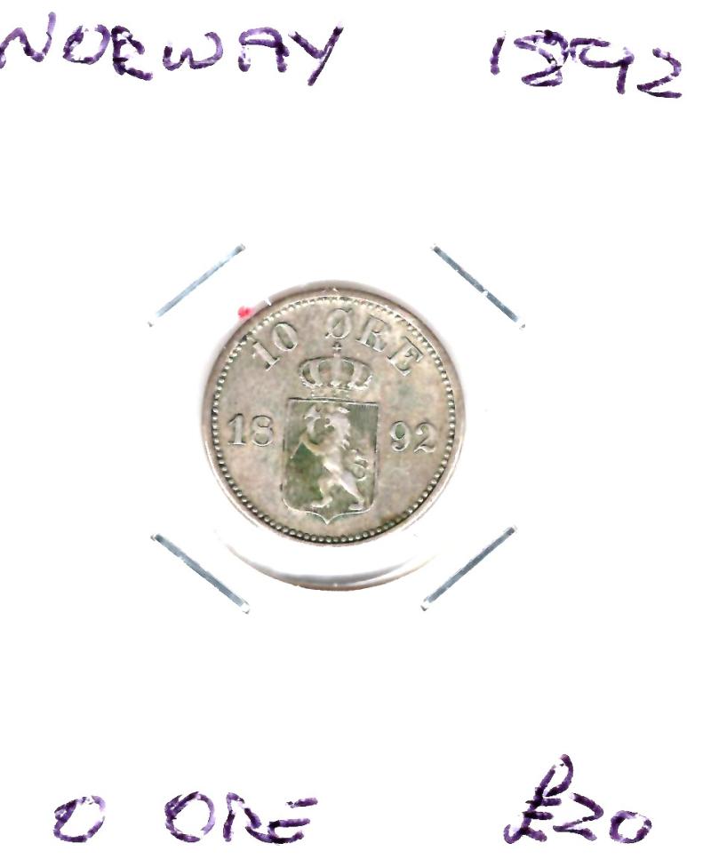 NORWAY 1892 10 ORE