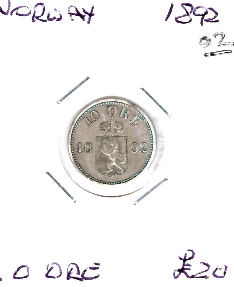 NORWAY 1892 10 ORE (021)