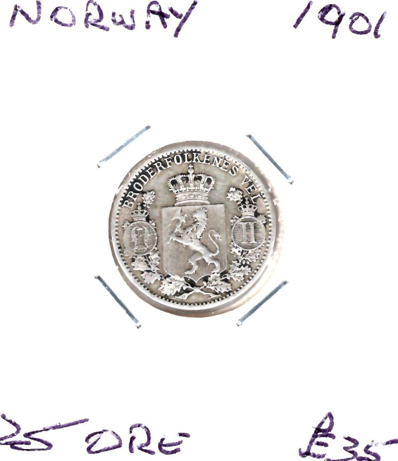 NORWAY 1901 25 ORE (01)