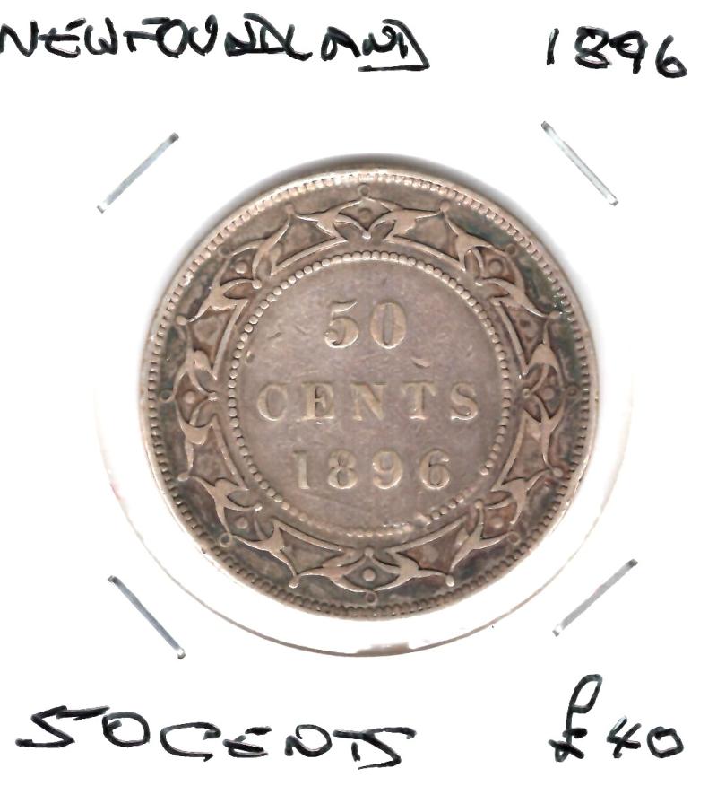 NEWFOUNDLAND 1896  50 CENTS