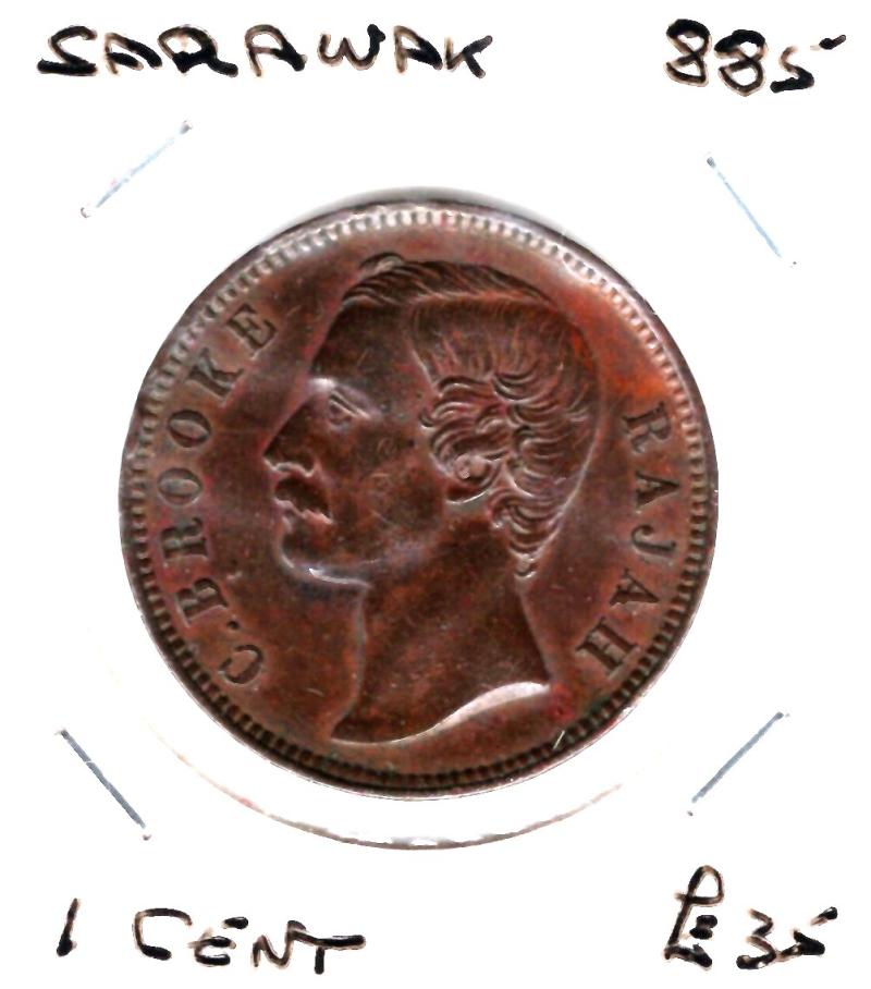 SARAWAK 1885 CENT