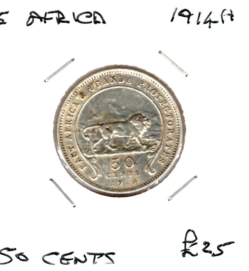 S.AFRICA 1914H 50 CENTS