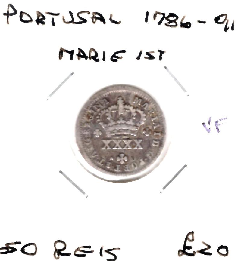 PORTUGAL 1786-90 50 REIS