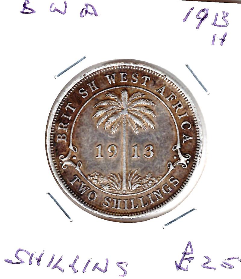 BR.W.AFRICA 1913H SHILLING
