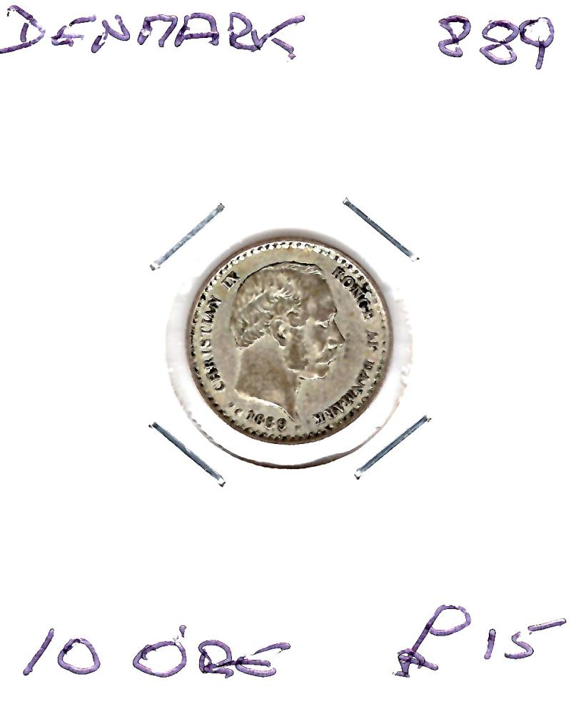 DENMARK 1889 10 ORE