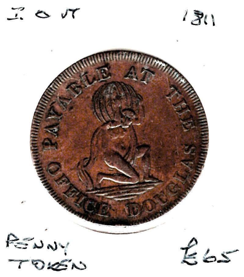 ISLE OF MAN 1811 1D TOKEN