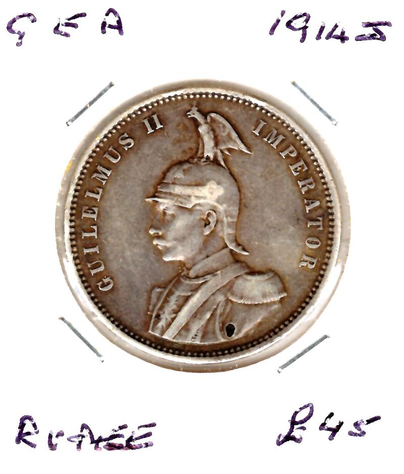 GERMAN EAST AFRICA 1914J RUPEE