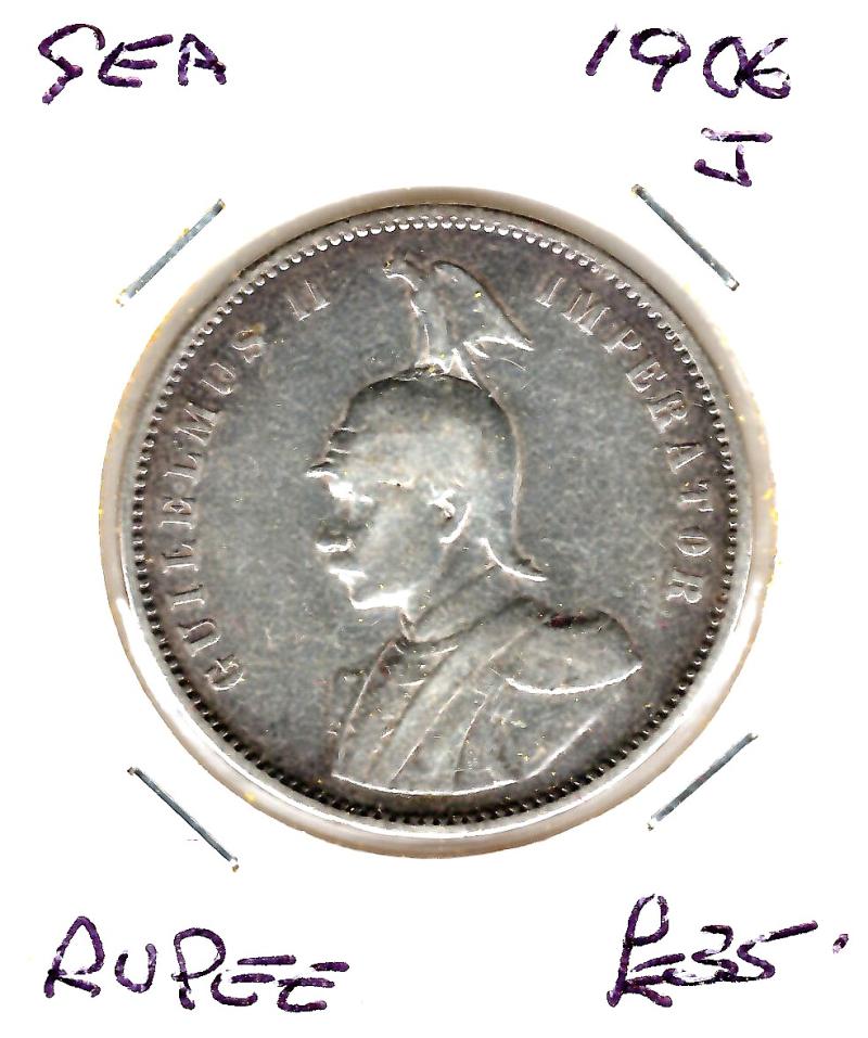 GERMAN EAST AFRICA 1906J RUPEE
