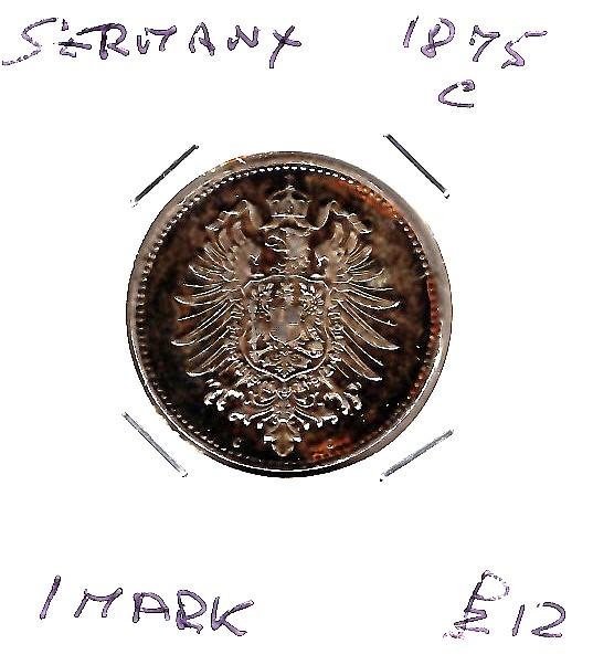 GERMANY 1875C 1 MARK