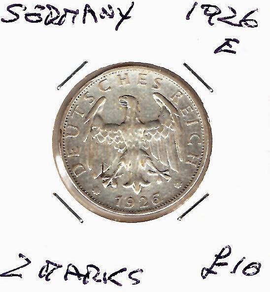 GERMANY 1926E 2 MARKS