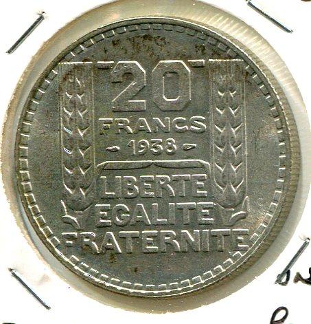 FRANCE 1938 20 FRANCS (04)